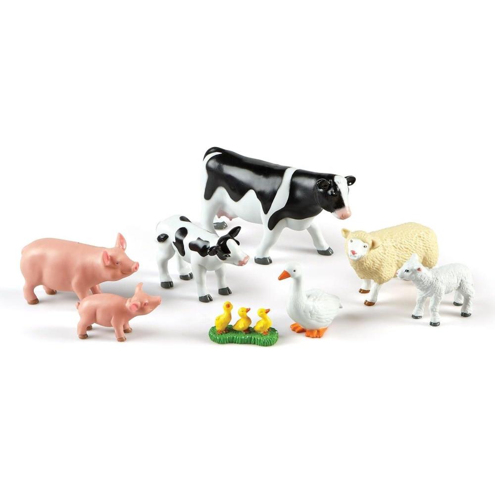 imageLearning Resources Jumbo Jungle Animals Mommas and Babies Elephant Gorilla Tiger Zoo Animals Pretend and Play Fine Motor SkillsFarm Mommas Babies