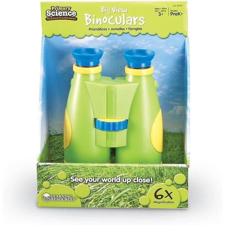 imageLearning Resources Primary Science Big View Binoculars 1 Piece Ages 3 Binoculars for Toddlers and Kids Science Exploration Toys for KidsBinoculars