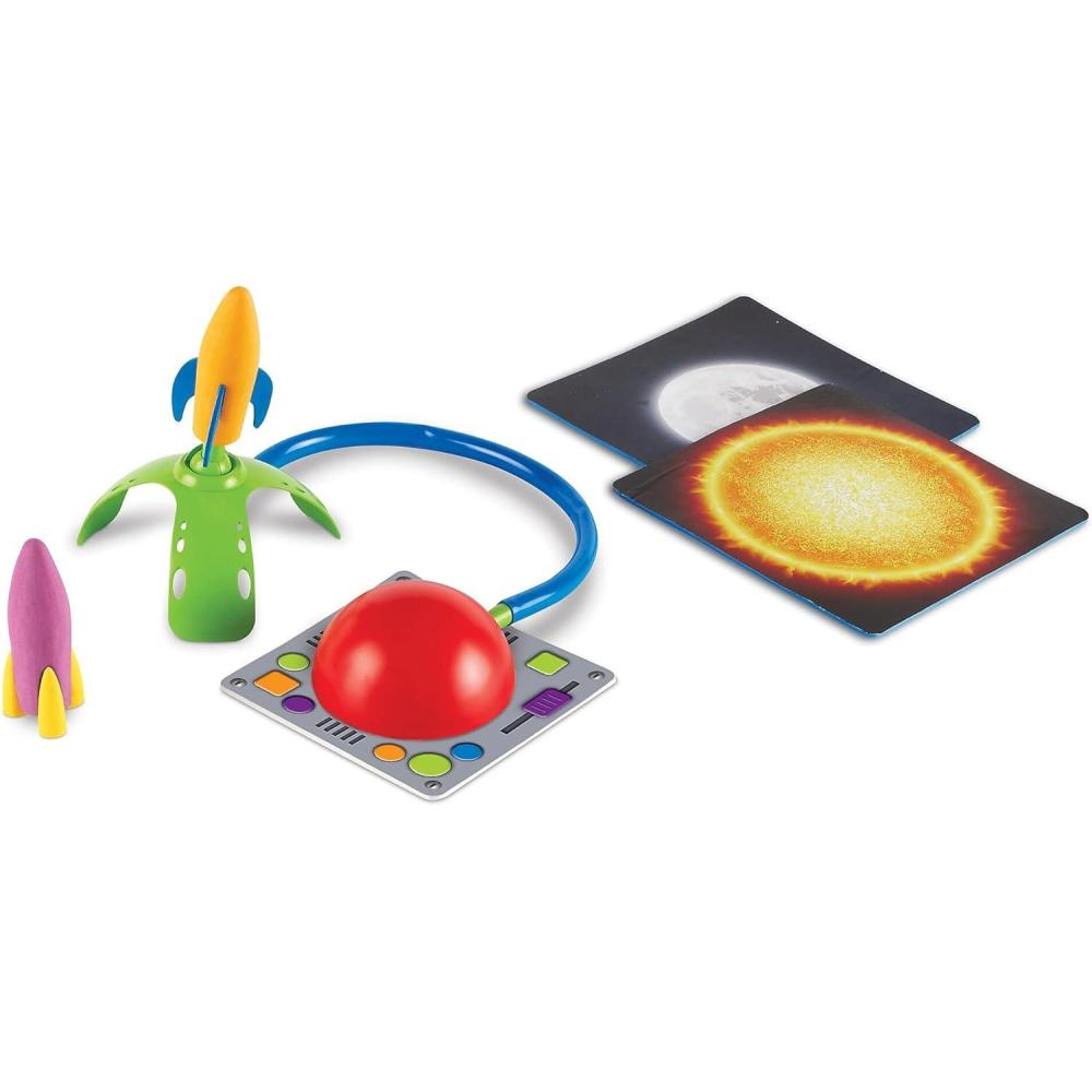 imageLearning Resources Primary Science Leap ampamp Launch Rocket IndoorOutdoor Toy 5 Piece Ages 3