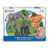Learning Resources Jumbo Jungle Animals: Mommas and Babies – Elephant, Gorilla, Tiger, Zoo Animals, Pretend and Play, Fine Motor Skills(Active)