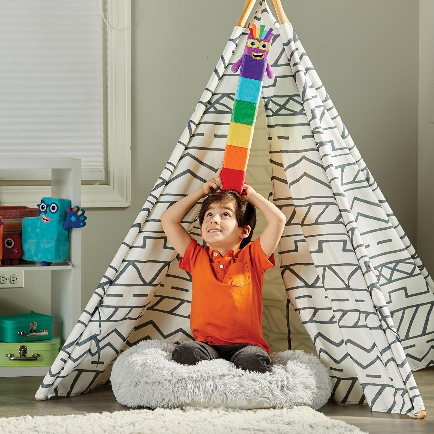 imageLearning Resources Numberblock Seven Playmate Soft Toy TV Series Original Plush Collection Cuddly and Educational Toy Large Size Boys and Girls Gift Ages 18 Months 2 3 4 Years