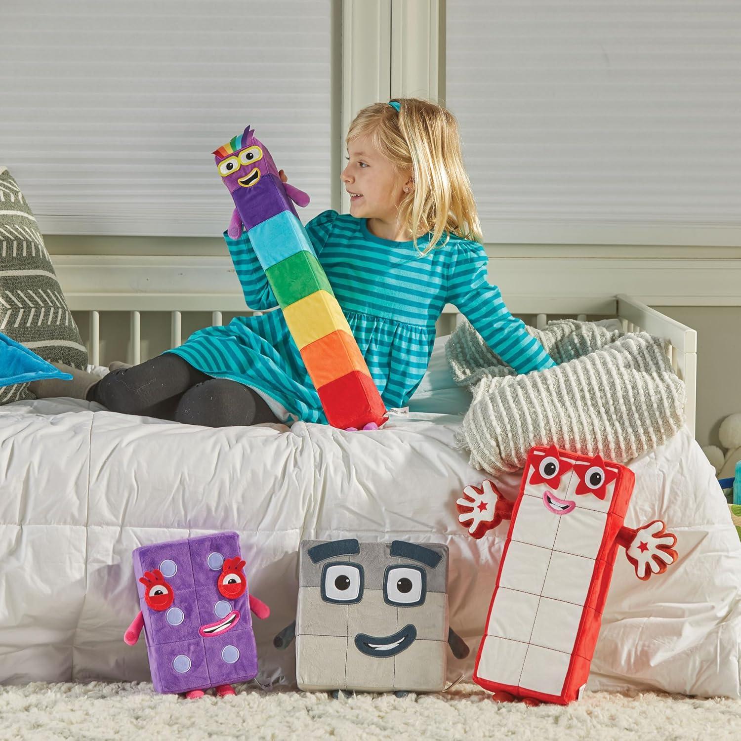 imageLearning Resources Numberblock Seven Playmate Soft Toy TV Series Original Plush Collection Cuddly and Educational Toy Large Size Boys and Girls Gift Ages 18 Months 2 3 4 Years