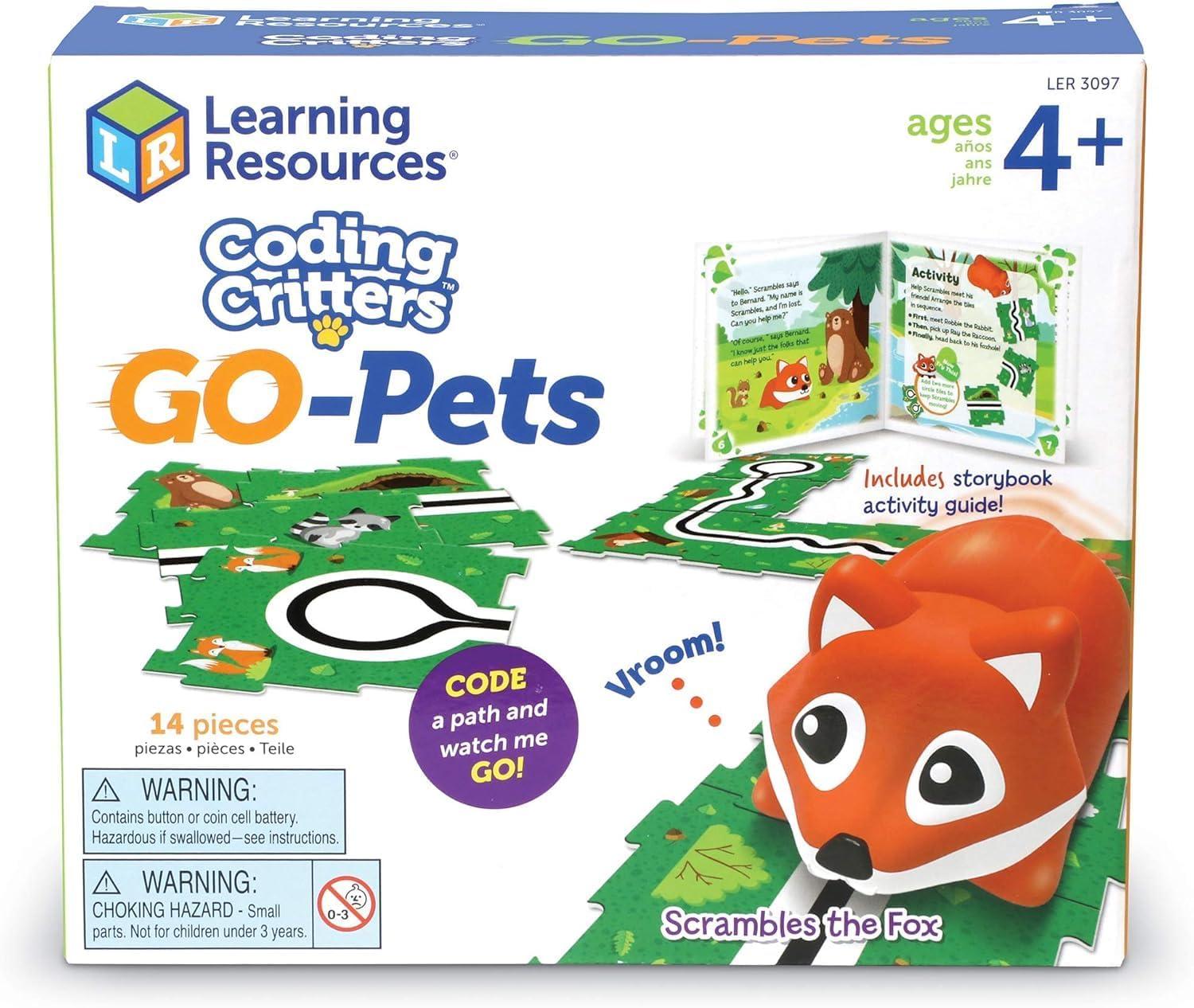 imageLearning Resources Coding Critters Go Pets Dipper the Narwhal 14 Pieces Ages 4 ScreenFree Early Coding Toy For Kids Interactive STEM Coding Pet Toddler Learning ToysScrambles the Fox