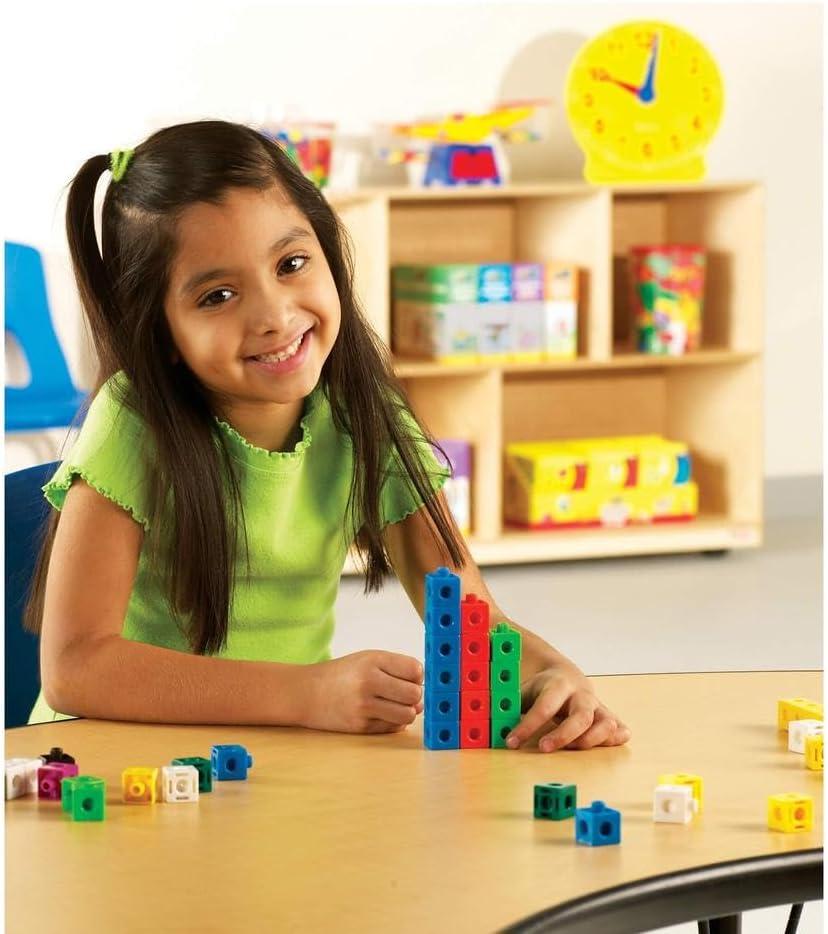 imageLearning Resources Snap Cubes Classroom Snap Cube Set Math Manipulative Early Math Skills Set of 1000 Ages 5