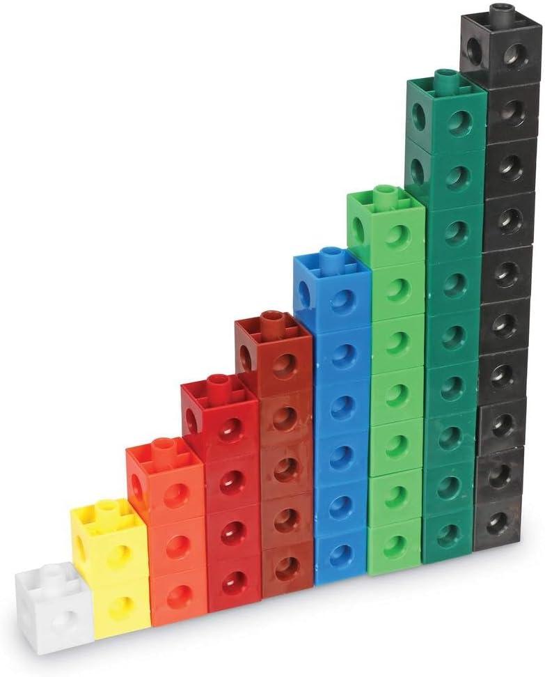 imageLearning Resources Snap Cubes Classroom Snap Cube Set Math Manipulative Early Math Skills Set of 1000 Ages 5