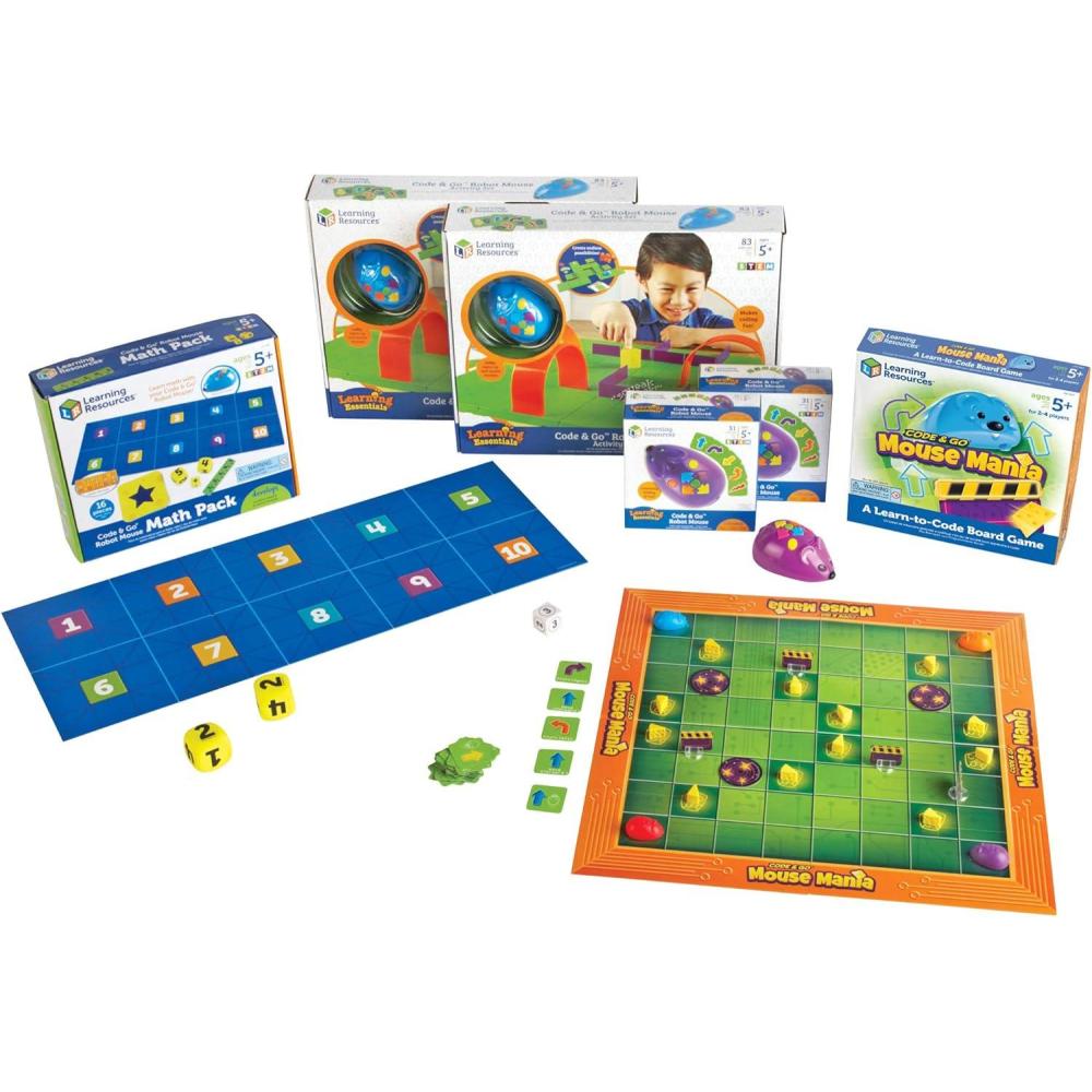 imageLearning Resources Code ampamp Go Robot Mouse Classroom Set STEM Coding Classroom Set
