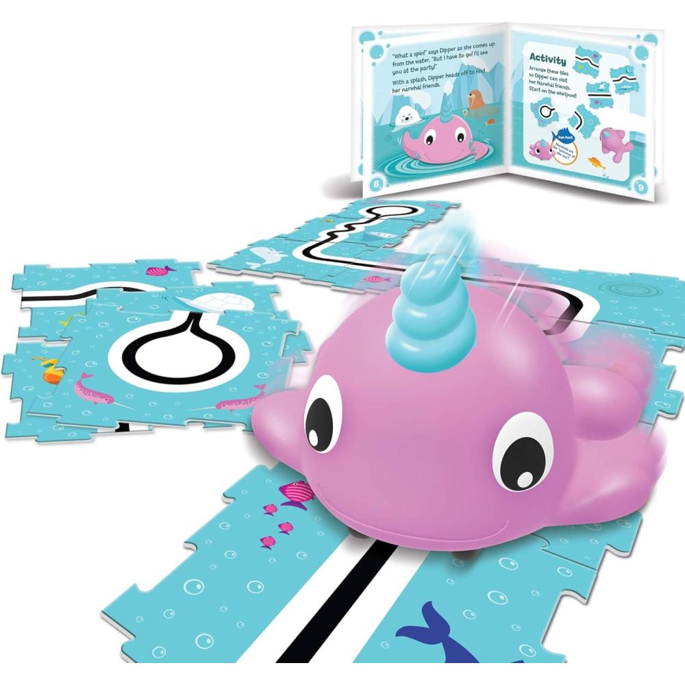 imageLearning Resources Coding Critters Go Pets Dipper the Narwhal 14 Pieces Ages 4 ScreenFree Early Coding Toy For Kids Interactive STEM Coding Pet Toddler Learning ToysDipper the Narwhal