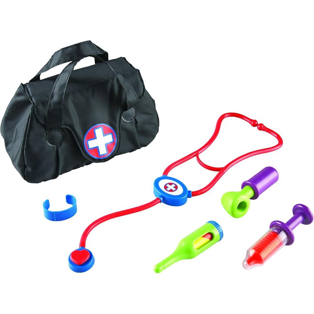 imageLearning Resources New Sprouts Cure It Doctor Kit for Kids Pretend Play Doctor Set 6 Pieces Ages 2