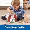 Learning Resources Hide-N-Go Moo, Farm Animal Toy, Barn Toys for Toddlers, 9 Pieces, Ages 2+(Hide-N-Go Moo)