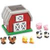 Learning Resources Hide-N-Go Moo, Farm Animal Toy, Barn Toys for Toddlers, 9 Pieces, Ages 2+(Hide-N-Go Moo)