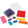 Learning Resources Deluxe Rainbow Fraction Squares – Math Classroom Supplies, Visual Math Tool for Kids Ages 6+