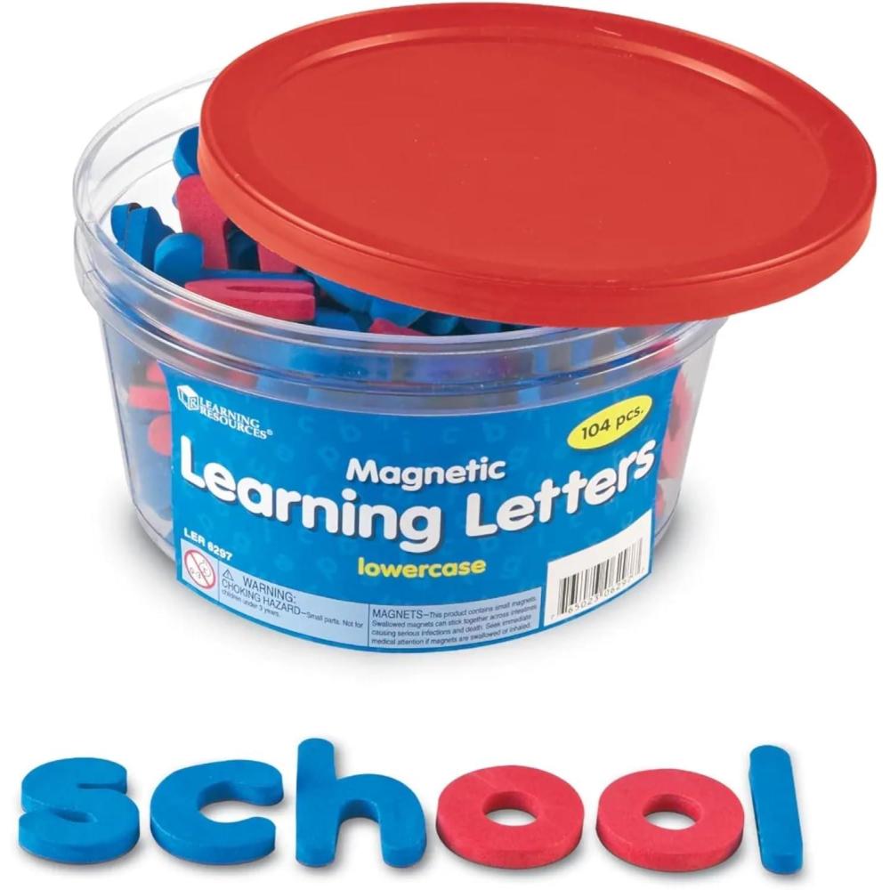imageLearning Resources Magnetic Learning Letters  104 pcs Ages 3Lowercase Stick to FridgeBack to School SuppliesTeacher Supplies