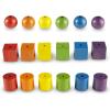Learning Resources Beads and Patterns Card Set,130 Pieces Ages 3+, Lacing Beads,Back to School Supplies,Teacher Supplies for Classroom(Beads)