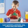 Learning Resources Folding Geometric Shapes – 16 Pieces, Ages 7+ Geometry Accessories, Teacher Aids, Math Helper, Teacher Supplies, Math Games for Kids,Back to School Supplies(Shapes)