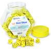 Learning Resources Hands-On Soft Dot Dice Bucket, Set of 200, Ages 3+, Classroom or Homeschool Supplies, Back to School Supplies,Teacher Supplies(5/8in)