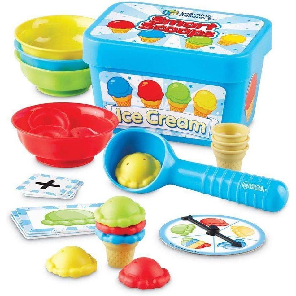 imageLearning Resources Smart Scoops Math Activity Set Stacking Sorting Early Math Skills 55 Pieces Ages 3 Multicolor