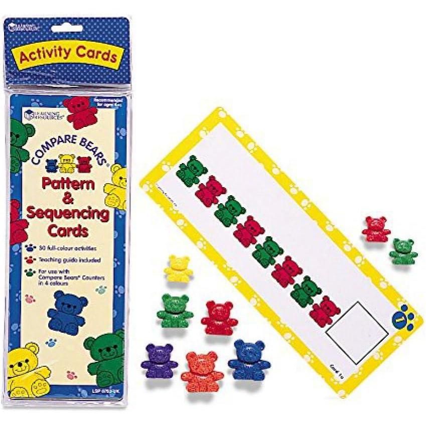 imageLearning Resources Three Bear Family Pattern Cards Homeschool Early Math Skill Learning Bears Not Included Ages 3