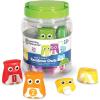 Learning Resources Snap-n-Learn Rainbow Owls – 10 Pieces, 18+ months Color and Shape Recognition, Letter Owls, Alphabet Toy