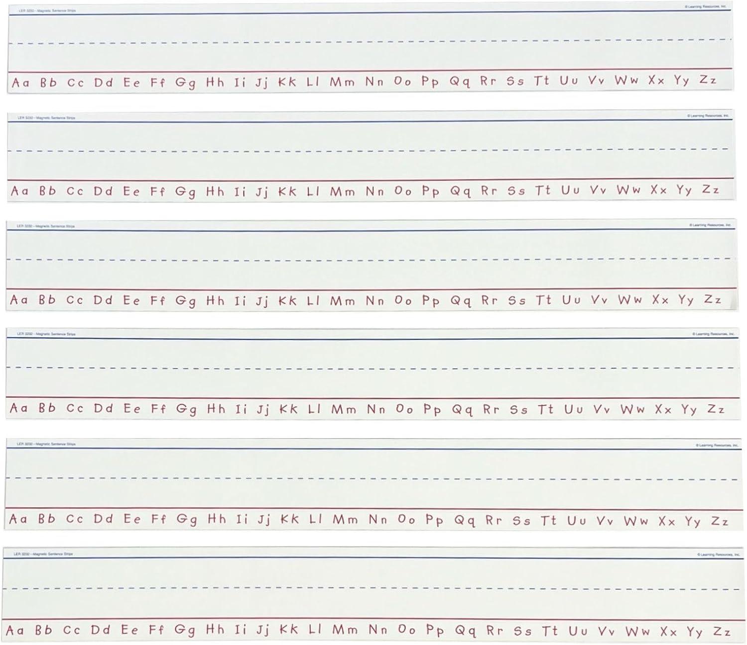 imageLearning Resources Magnetic Sentence Strips Write ampamp Wipe