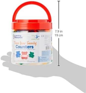 imageLearning Resources Bear Counters Set Counting Color ampamp Sorting Toy Set of 80 Ages 3 multicolor