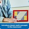 Learning Resources 2-Color Desktop Abacus, Red Frame, Color Coded, Math Concepts