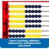 Learning Resources 2-Color Desktop Abacus, Red Frame, Color Coded, Math Concepts