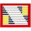 Learning Resources 2-Color Desktop Abacus, Red Frame, Color Coded, Math Concepts