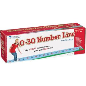 Learning Resources 0-30 Number Line Floor Mat – Counting & Numbers, Addition and Subtraction, Math Manipulatives, Back to School, Teacher Supplies, Classroom Must Haves, Gifts for Students