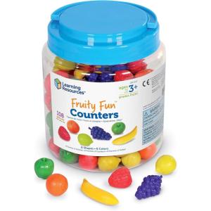Learning Resources Fruity Fun Counters, Educational Counting and Sorting Toy, Set of 108