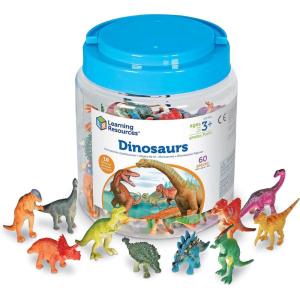 Learning Resources Fun Fish Counters, Set of 60, Ages 3+, Educational Counting and Sorting Toy, Fine Motor Skills ,Animal Toys for Kids(Dinosaur Counters)
