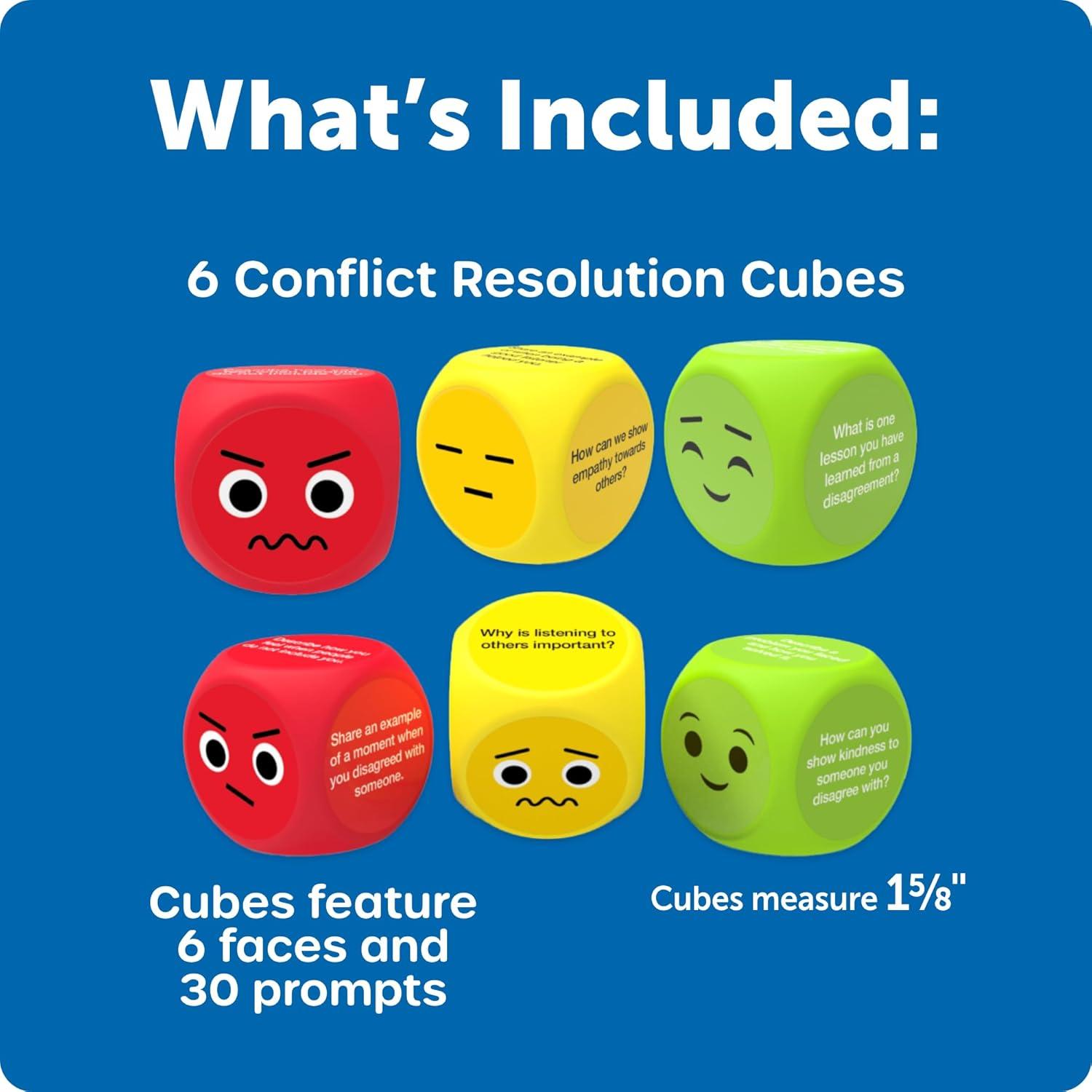 image:imageLearning Resources Conflict Resolution Cubes Conversation Starter Cubes Communication Skills Games Social Emotional Learning Activities Ice Breaking Empathy Tools Gifts for Boys and Girls