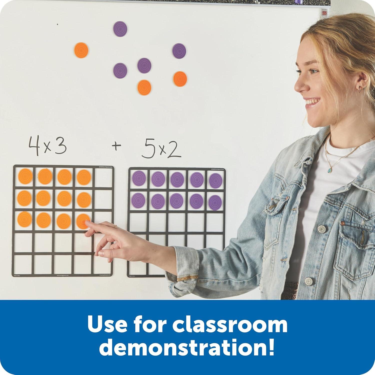 image:imageLearning Resources Giant Magnetic Array Set Math Teacher and Classroom Supplies Homeschool Math Tools