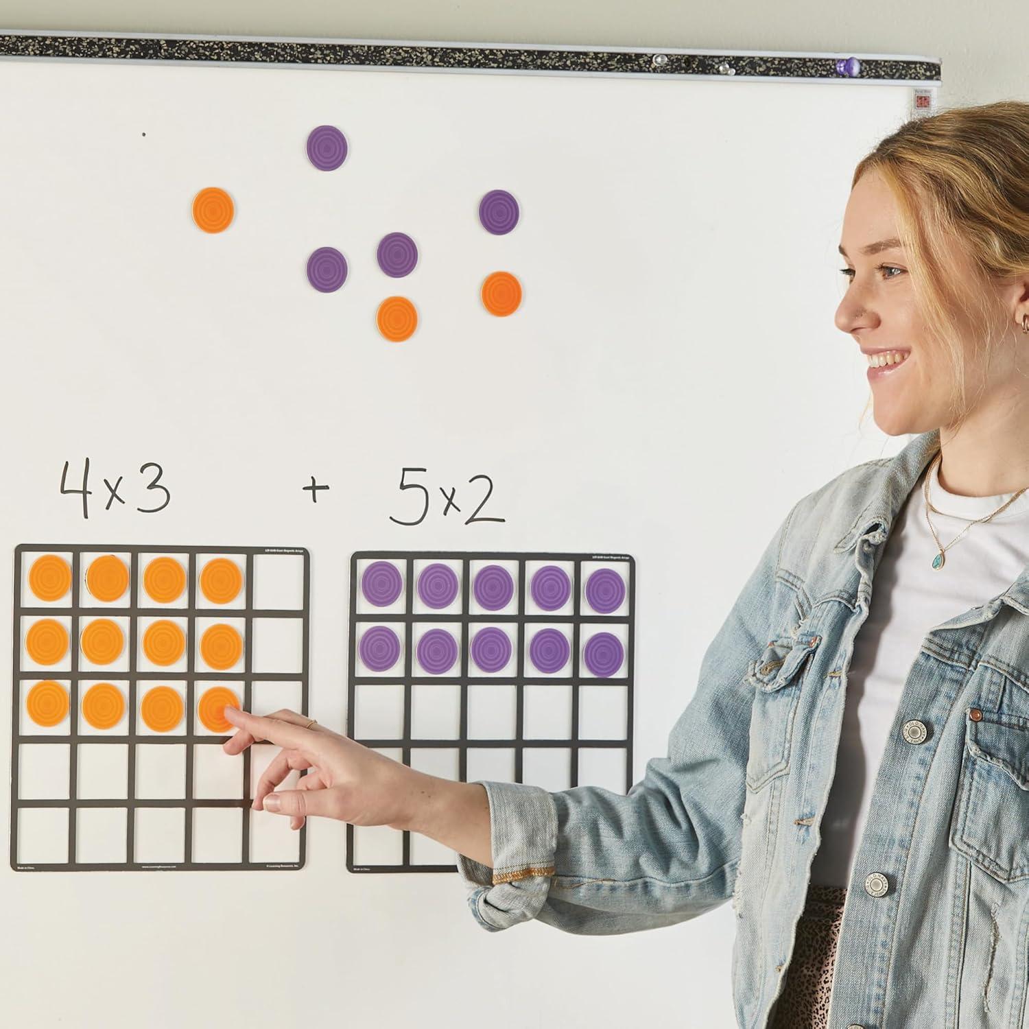 image:imageLearning Resources Giant Magnetic Array Set Math Teacher and Classroom Supplies Homeschool Math Tools