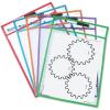 Learning Resources Write and Wipe Pockets, 5 Colorful Classroom Dry Erase Pockets, Ages 3+