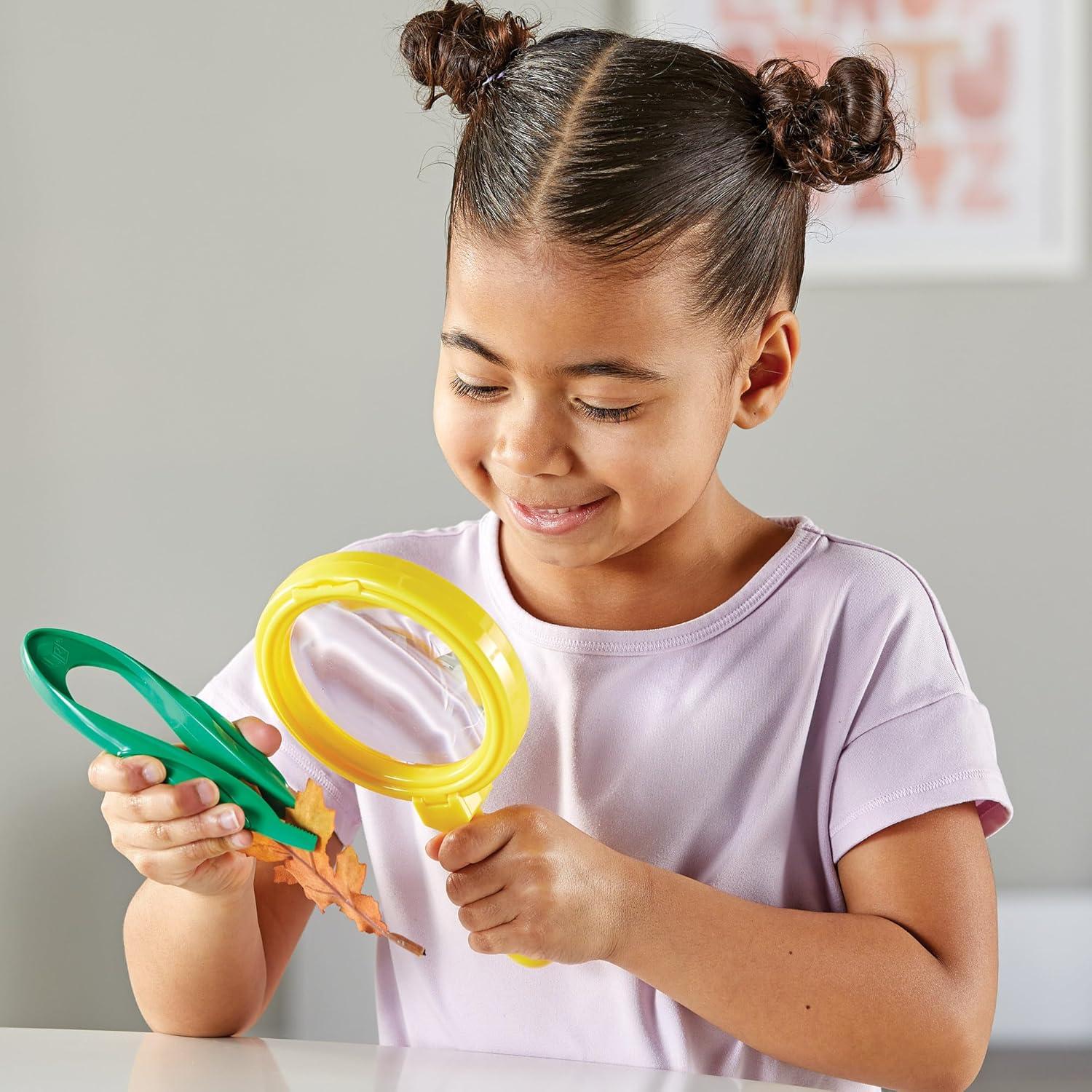 image:imageLearning Resources Magnifier amp Tweezers Fine Motor for Kids Science Toys STEM Toddler Explorer Kit Boys and Girls Gifts Ages 3