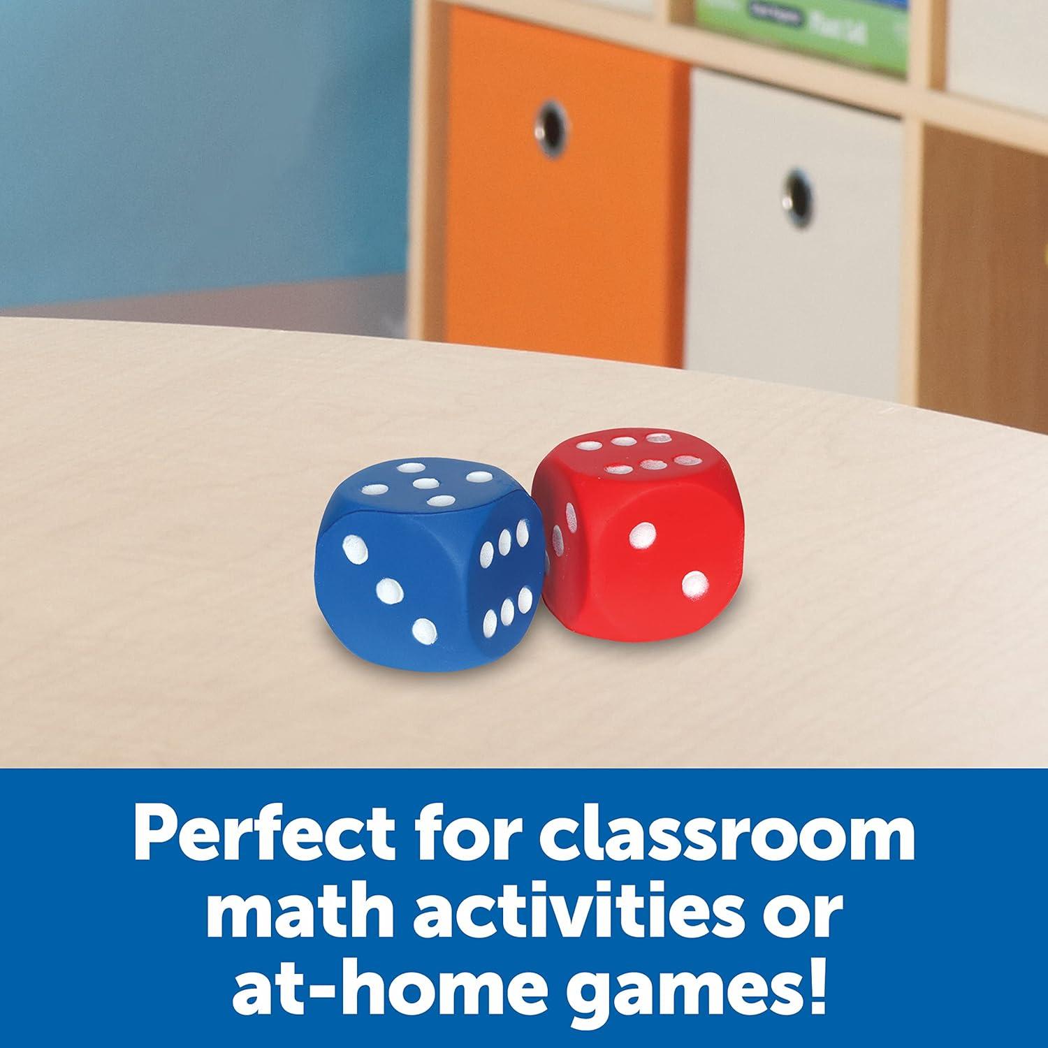 image:imageLearning Resources Foam Dice Dot Dice Early Math Skills Board Games Classroom Must Haves Back to School Set of 2 Grades PreK Ages 3