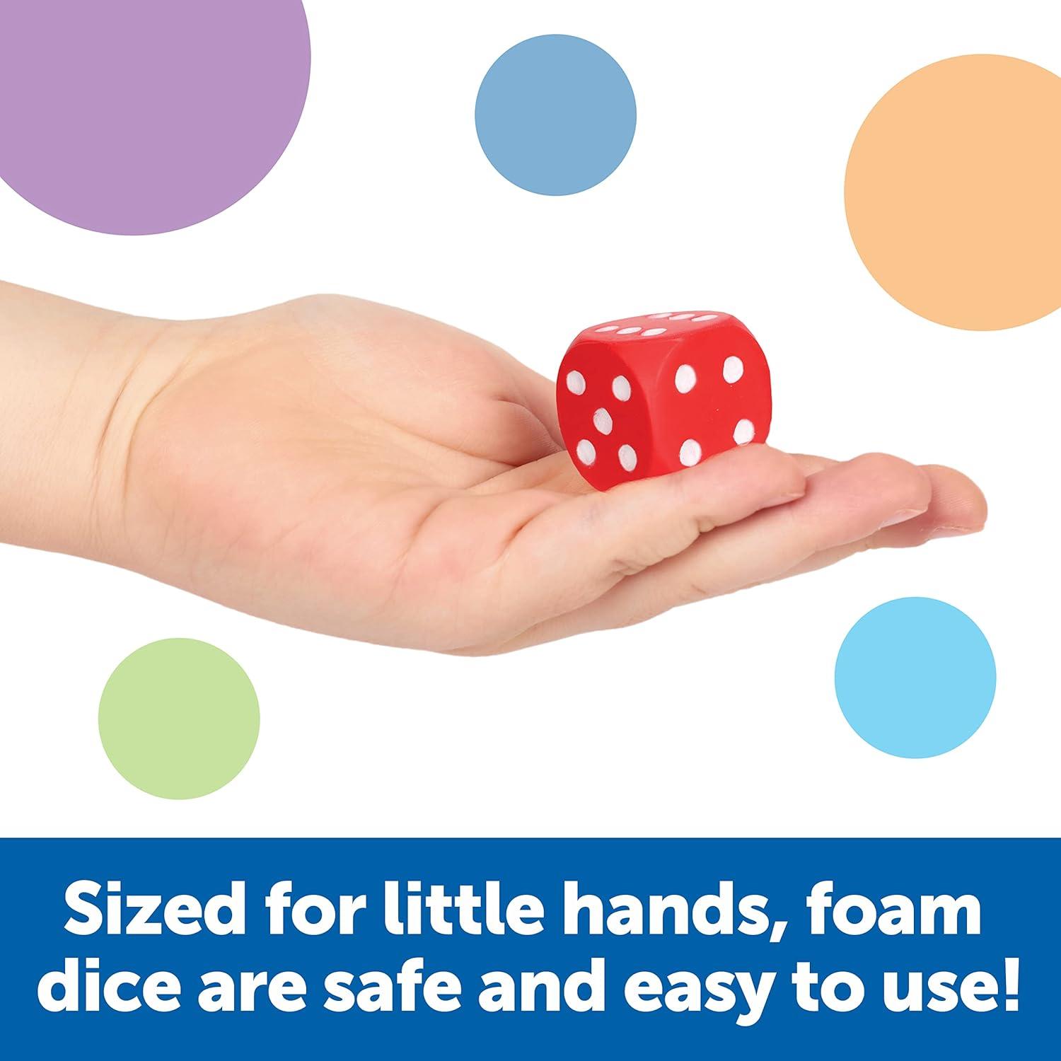 image:imageLearning Resources Foam Dice Dot Dice Early Math Skills Board Games Classroom Must Haves Back to School Set of 2 Grades PreK Ages 3