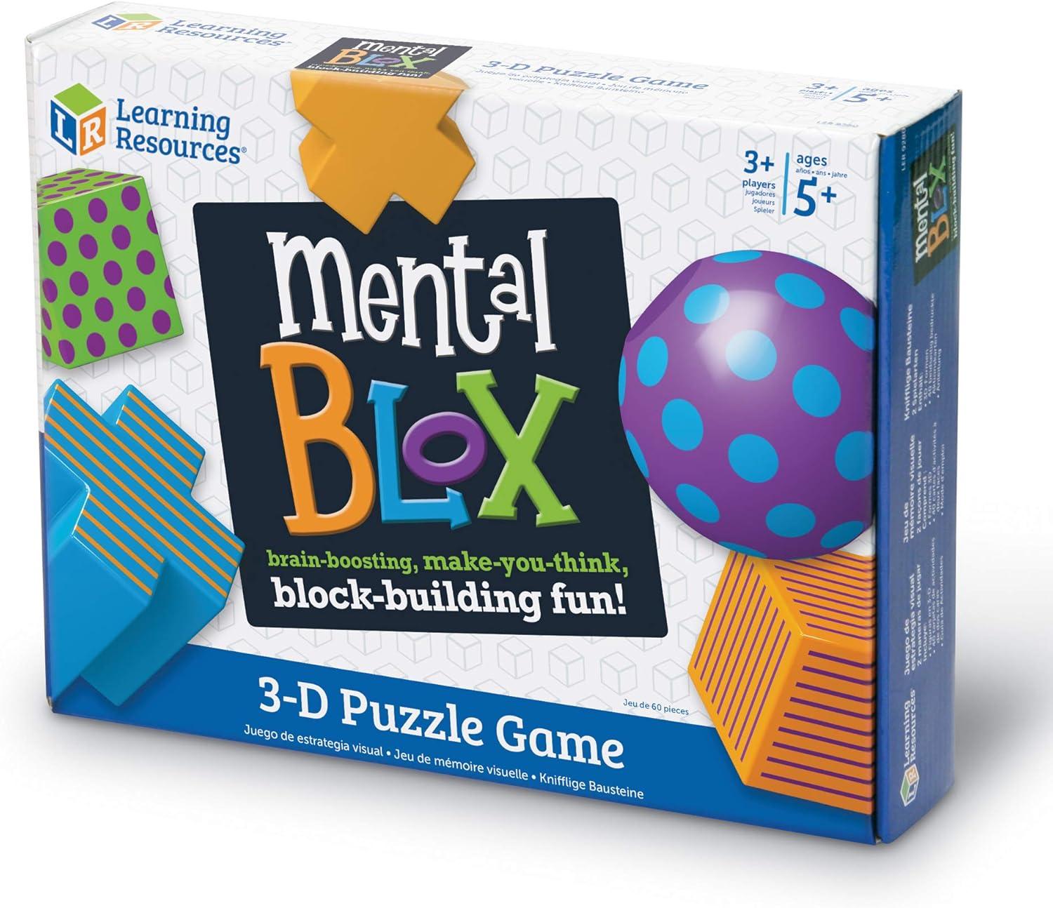 image:imageLearning Resources Mental Blox Critical Thinking Game Homeschool 20 Blocks 40 Activity Cards Ages 5Multicolor