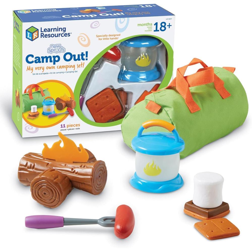 image:imageLearning Resources New Sprouts Camp Out My Very Own Camping Set 11 Pieces Ages 18 Months Toddler Outdoor Toys Prentend and Play Gift for Birthday