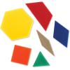 Learning Resources Plastic Pattern Blocks .5cm, Counting & Sorting, Early Math Concepts, Set of 100 Blocks, Grades PreK+Ages 3+