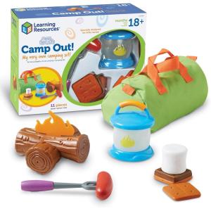 Learning Resources New Sprouts Camp Out! My Very Own Camping Set – 11 Pieces, Ages 18+ Months, Toddler Outdoor Toys, Prentend and Play, Gift for Birthday
