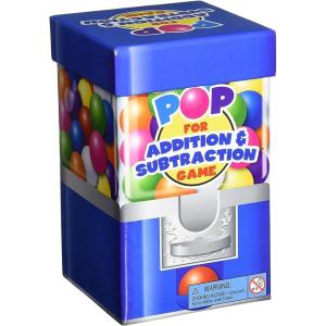 Learning Resources Pop For Addition & Subtraction Math Game – Number Flash Cards, Math Manipulatives, Classroom Must Haves, Homeschool, Montessori, Board Games, Gifts for Boys and Girls(Pop)