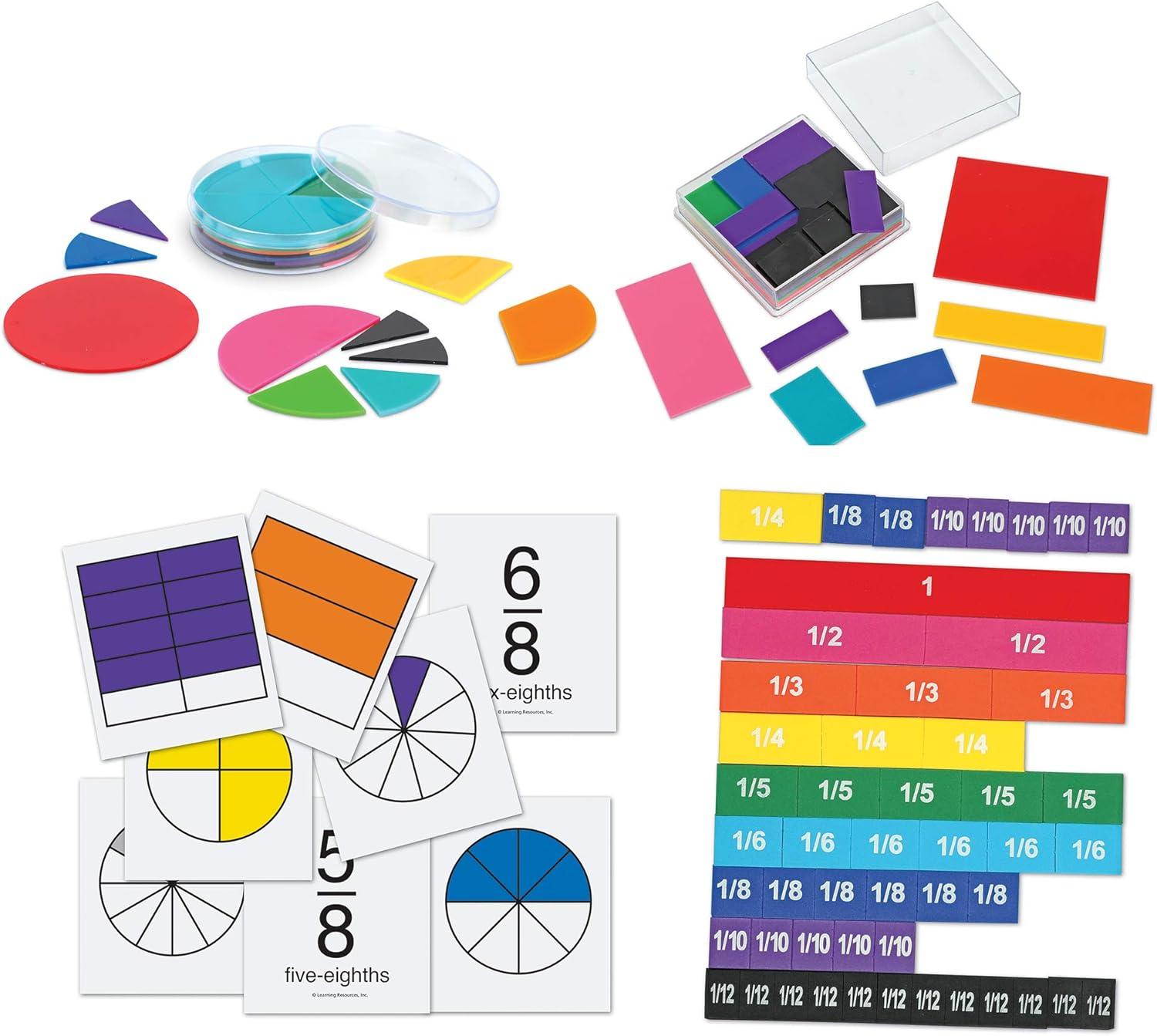 image:imageLearning Resources Rainbow Fraction Teaching System Kit