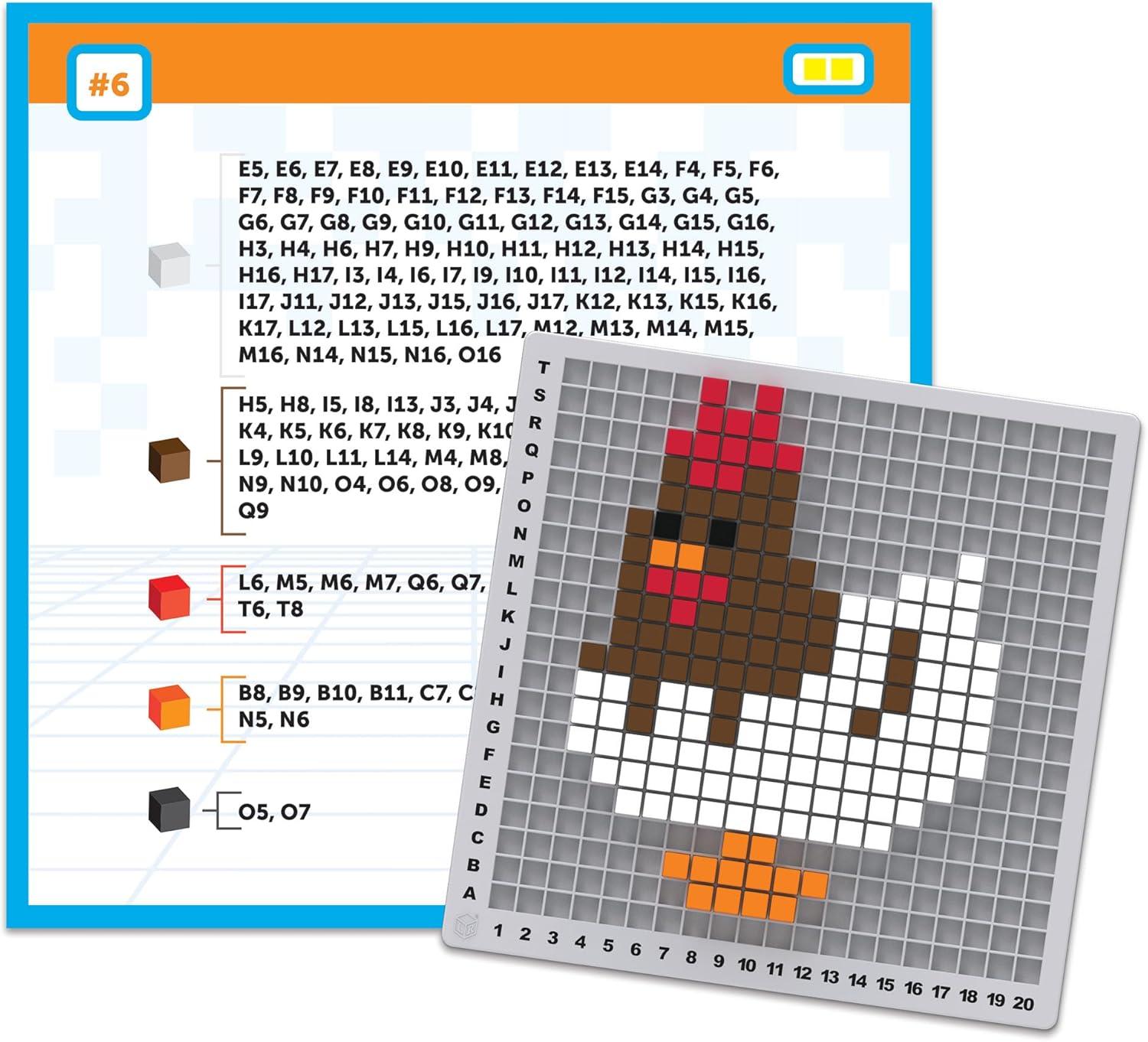 image:imageLearning Resources STEM Explorers Pixel Art Pro Critical Thinking Math Manipulatives Problem Solving Skills Pattern Blocks Brain Games Montessori Fine Motor Skills Gifts for Boys and Girls