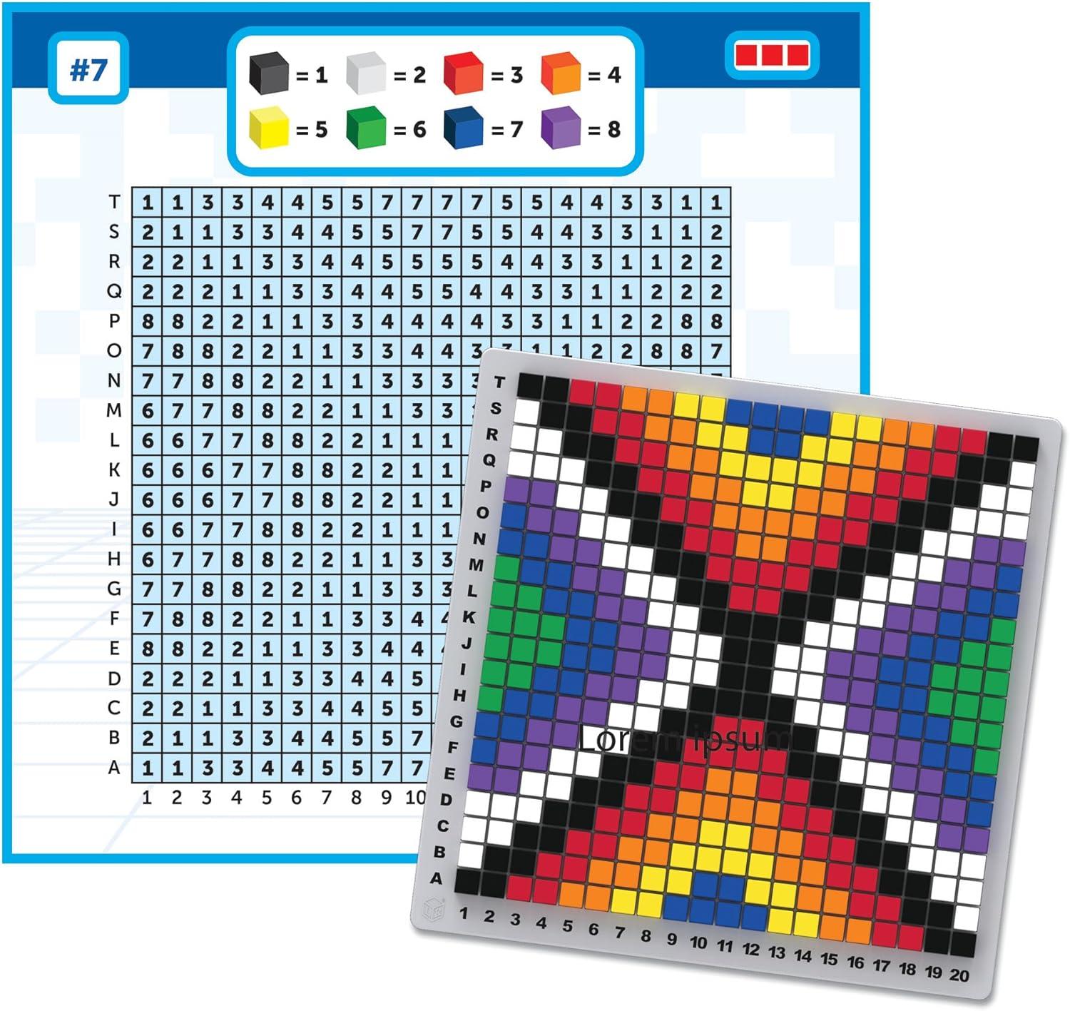image:imageLearning Resources STEM Explorers Pixel Art Pro Critical Thinking Math Manipulatives Problem Solving Skills Pattern Blocks Brain Games Montessori Fine Motor Skills Gifts for Boys and Girls