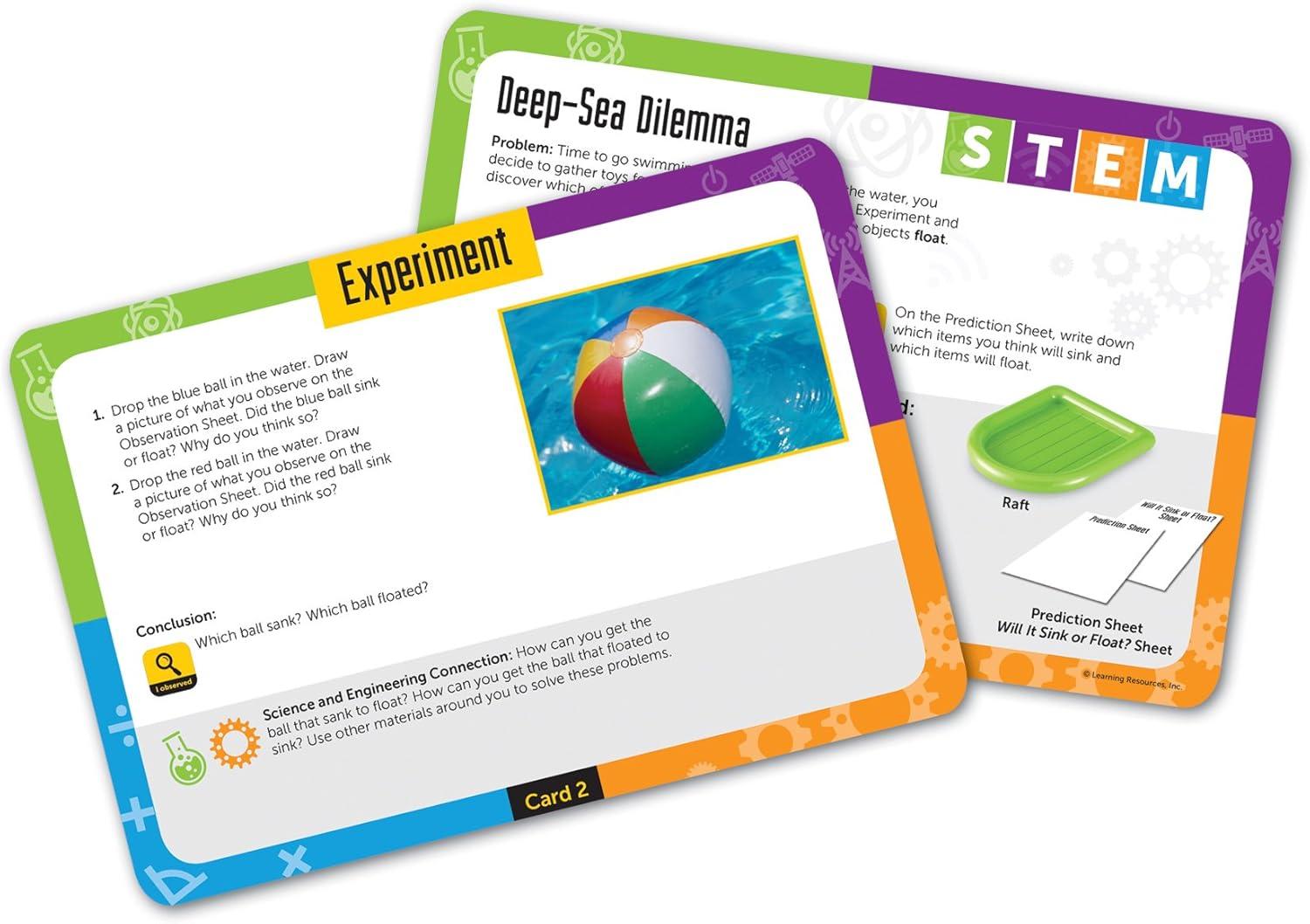 image:imageLearning Resources STEM Sink or Float Activity Set Early Science Concepts 32 Pieces Ages 5