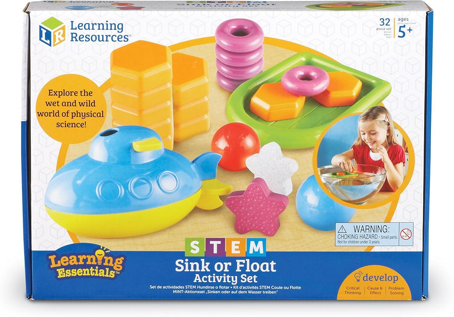 image:imageLearning Resources STEM Sink or Float Activity Set Early Science Concepts 32 Pieces Ages 5