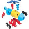 Learning Resources 1-2-3 Build It! Rocket-Train-Helicopter – 17 Pieces, Ages 2+, Creative Thinking, Toddler Building, STEM, Early Engineering Toys
