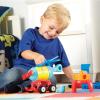 Learning Resources 1-2-3 Build It! Rocket-Train-Helicopter – 17 Pieces, Ages 2+, Creative Thinking, Toddler Building, STEM, Early Engineering Toys
