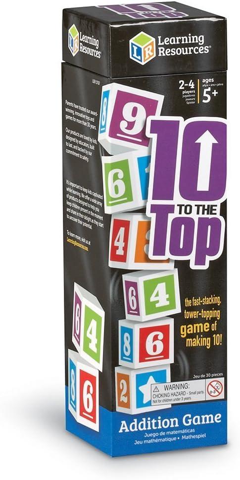 image:imageLearning Resources 10 to The Top Addition Game 24 Players Math Learning Games Math Games for Kids Ages 5 Multicolor 1 x 1 in